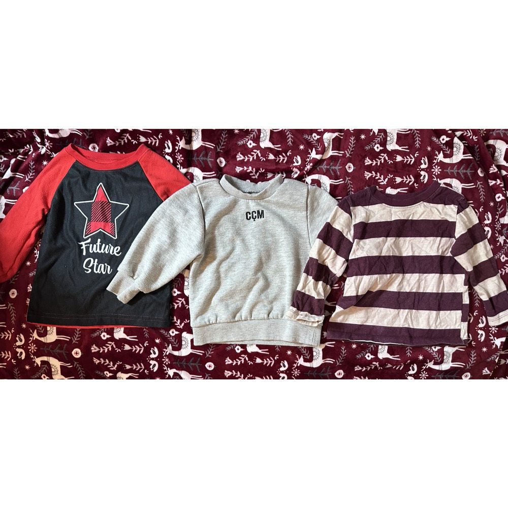 LOT 10 Piece Baby Boy 18 - 24 months Long Sleeve Tops Jackets Adidas Disney Zip - Picture 8 of 11